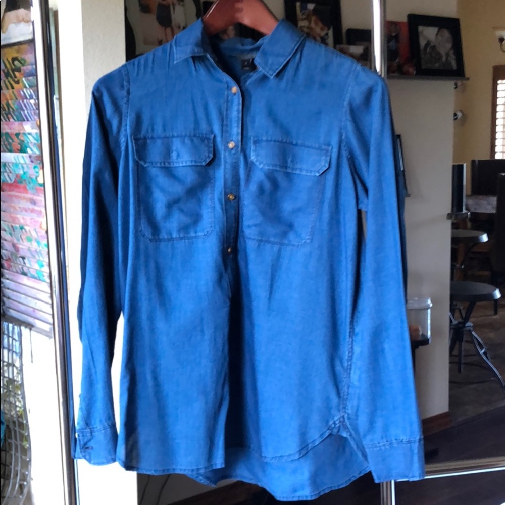 J. Crew half button long sleeve